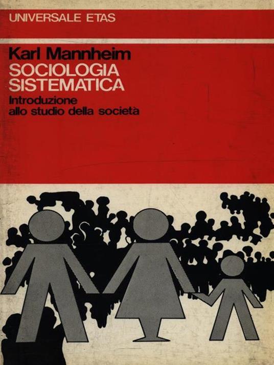 Sociologia sistematica - Karl Mannheim - copertina