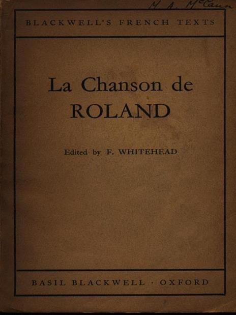 La chanson de Roland - F. Whitehead - 3