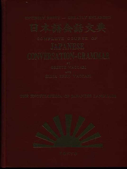 Complete course of Japanese converation-grammar - Pietro Vaccari - 2