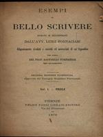 Esempi di bello scrivere - Volumi I e II rilegati insieme