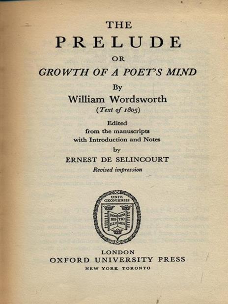 The prelude - William Wordsworth - 3