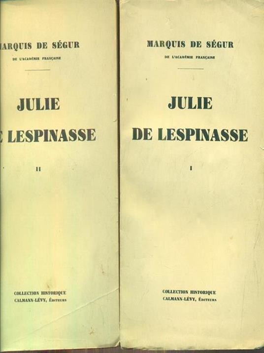 Julie de Lespinasse 2vv - Marquis De Segur - 2