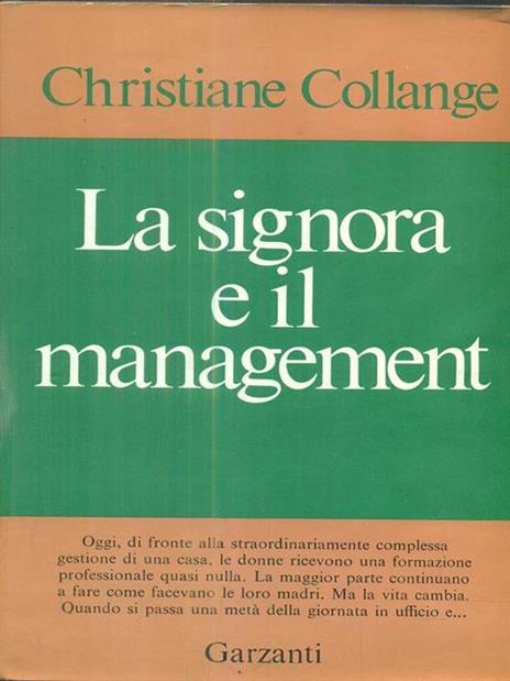 La signora e il management - Christiane Collange - 2