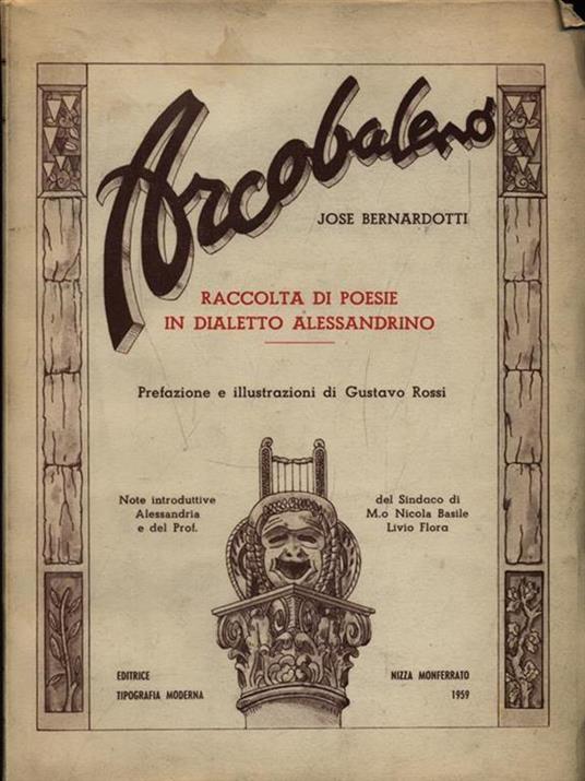 Arcobaleno. Raccolta di poesie in dialetto alessandrino - José Bernardotti - copertina