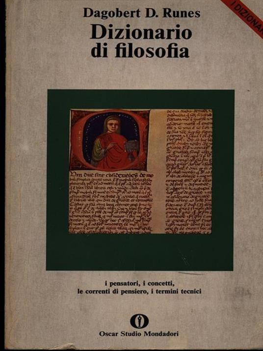 Dizionario di filosofia - Dagobert D. Runes - copertina