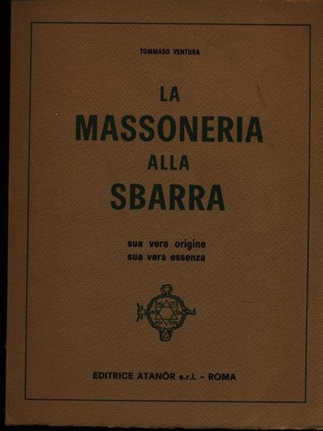 La massoneria alla sbarra - Tommaso Ventura - copertina