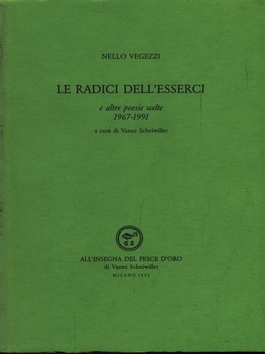 Le radici dell'esserci - Nello Vegezzi - 3