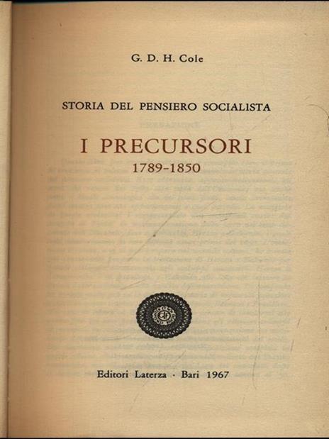 Storia del pensiero socialista 7vv - George D.H. Cole - 4