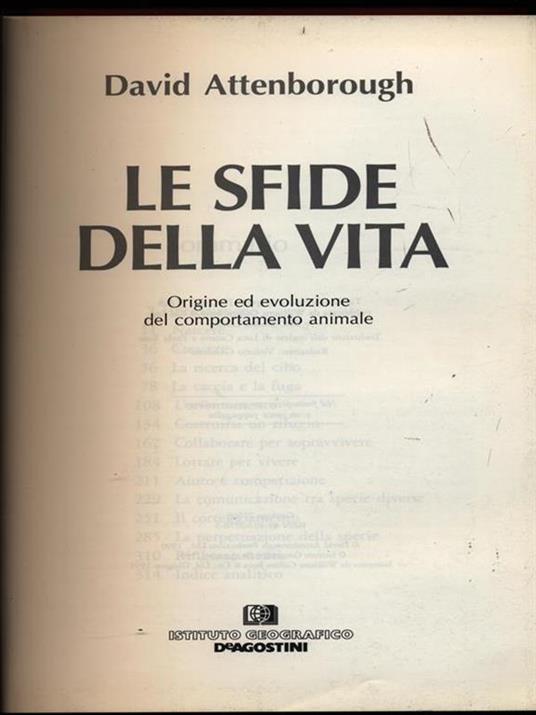 Le sfide della vita - David Attenborough - copertina