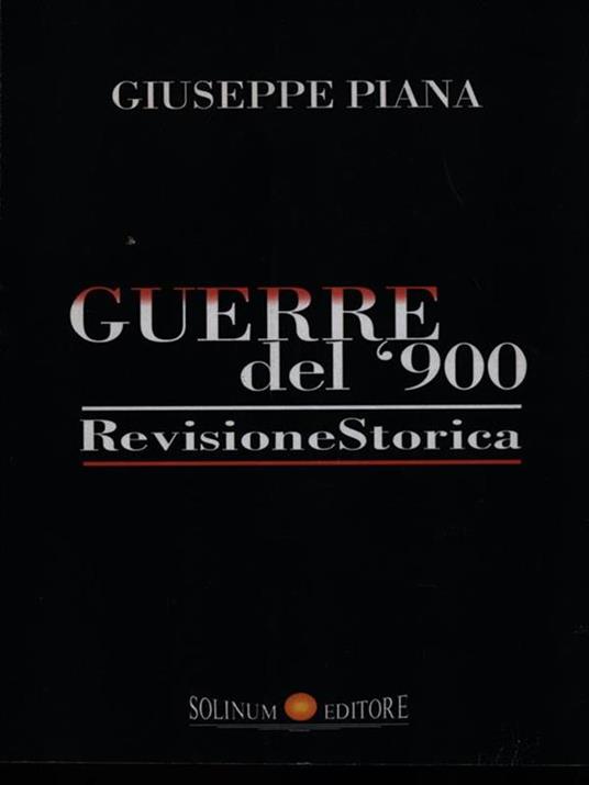 Guerre del '900 - Giuseppe Piana - copertina