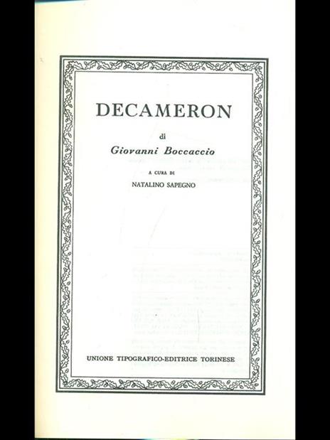 Decameron - Giovanni Boccaccio - 3