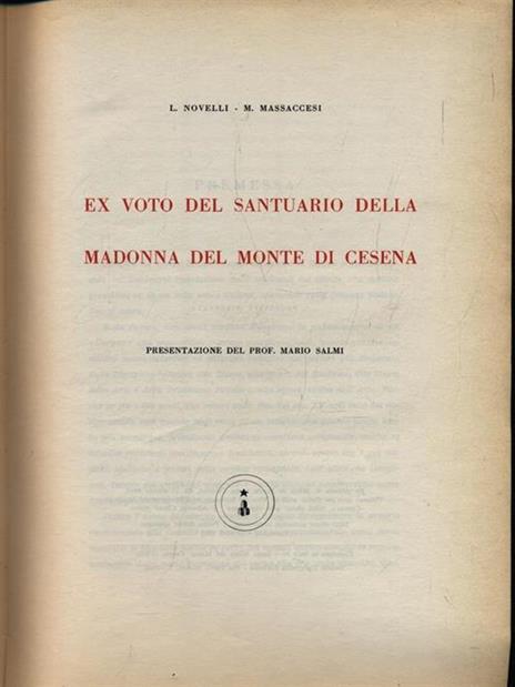 Ex voto del Santuario della Madonna del Monte di Cesena - Luca Novelli - copertina