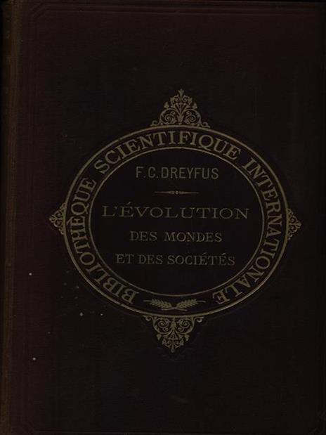 L' evolution des mondes et des societes - F.C. Dreyfus - copertina