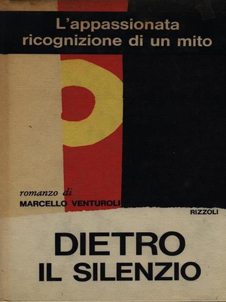 Dietro il silenzio - Marcello Venturoli - copertina