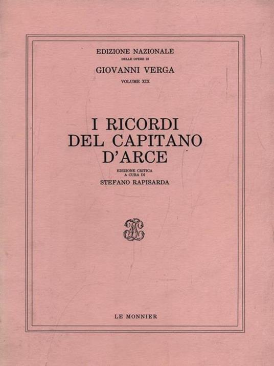 I ricordi del capitano D'Arce - Giovanni Verga - 2