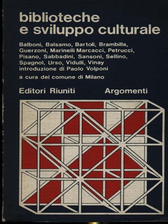 Biblioteche e sviluppo culturale - copertina