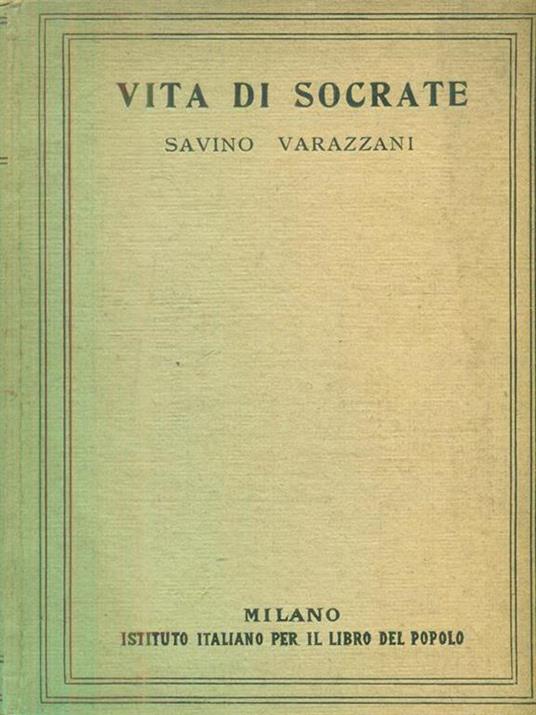 vita di socrate - Savino Varazzani - copertina