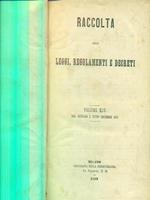 raccolta delle leggi regolamenti e decreti vol XIV anno 1872