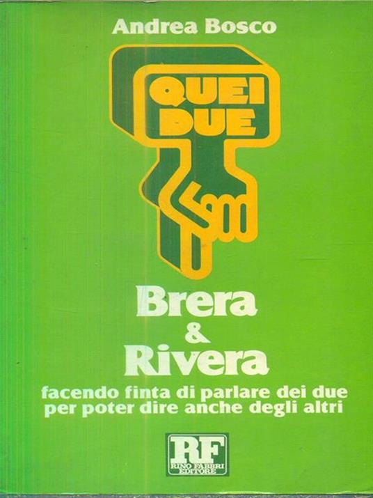 Brera & Rivera - Andrea Bosco - copertina