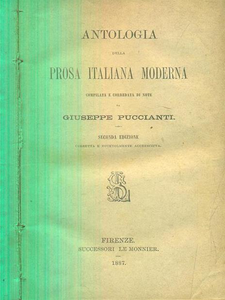 Antologia della prosa italiana moderna - Giuseppe Puccianti - 4