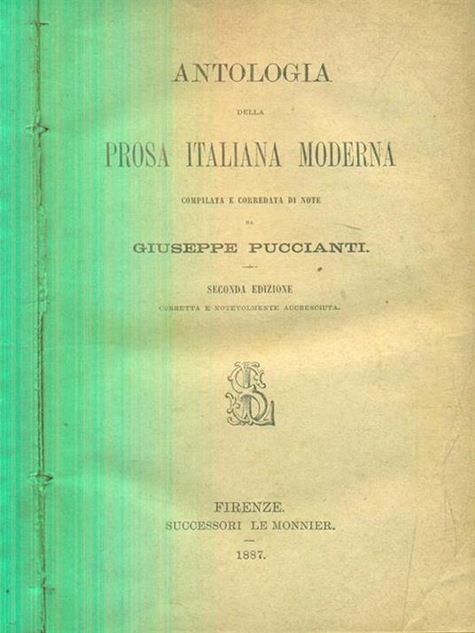 Antologia della prosa italiana moderna - Giuseppe Puccianti - 5