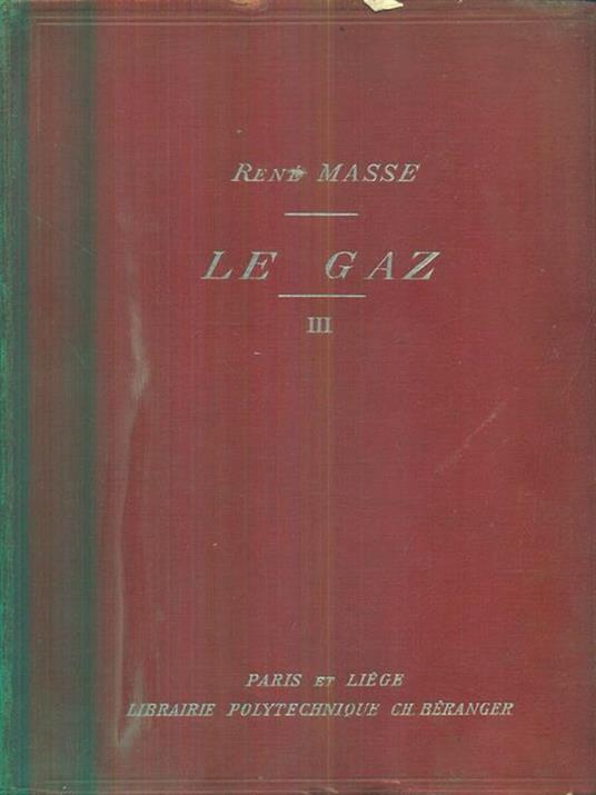 Le Gaz. III - René Masse - copertina