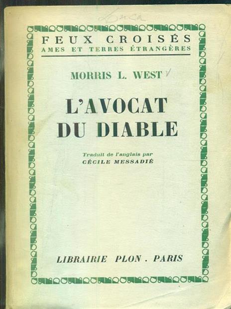 L' avocat du diable - copertina