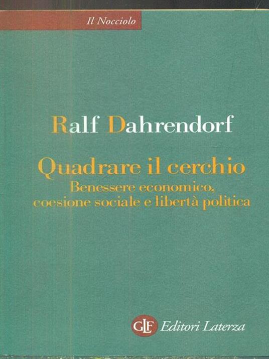 Quadrare il cerchio - Ralf Dahrendorf - copertina