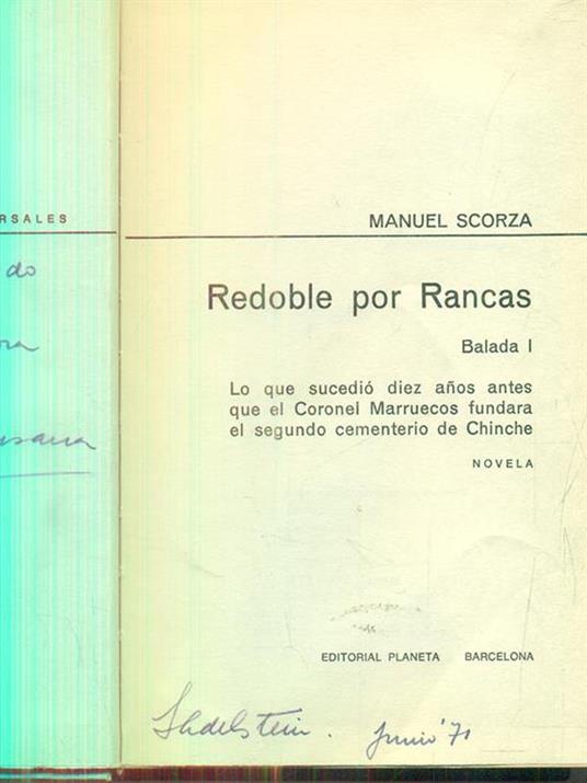 Redoble por rancas. Balada I - Manuel Scorza - copertina