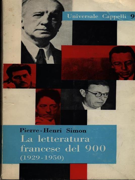 La letteratura francese del 900. 1929-1950 - Paul Simon - copertina
