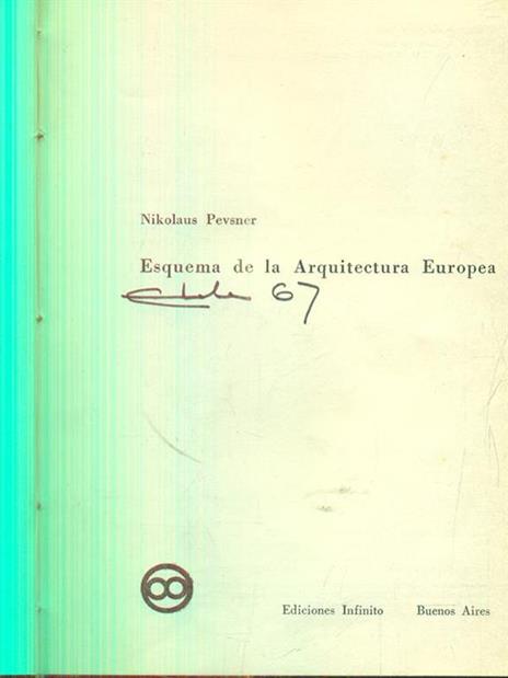 Esquema de la arquitectura europea - Nikolaus Pevsner - copertina