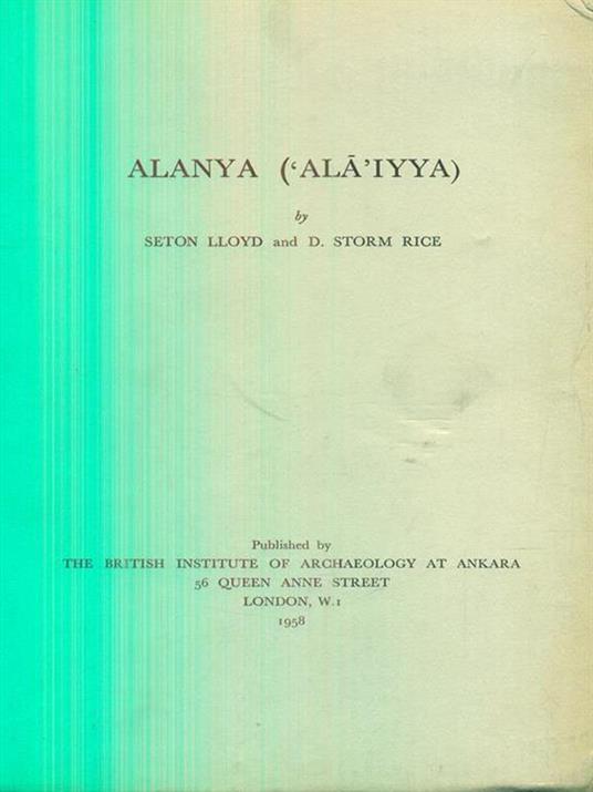 Alanya Ala iyya - Lloyd Seton - copertina