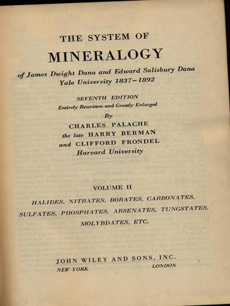 The system of mineralogy vol. II - 3