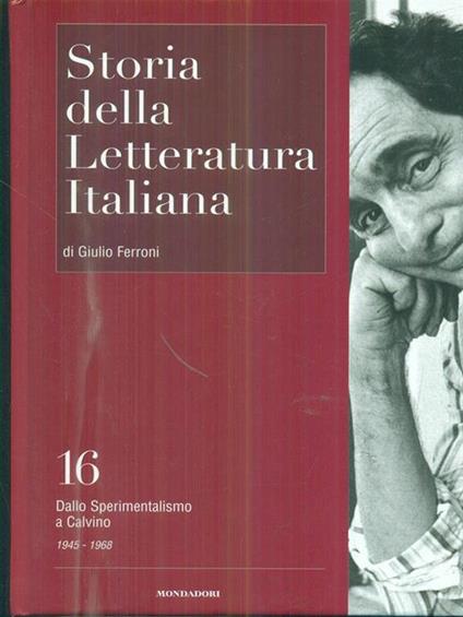 Storia della letteratura italiana 10 - Giulio Ferroni - copertina