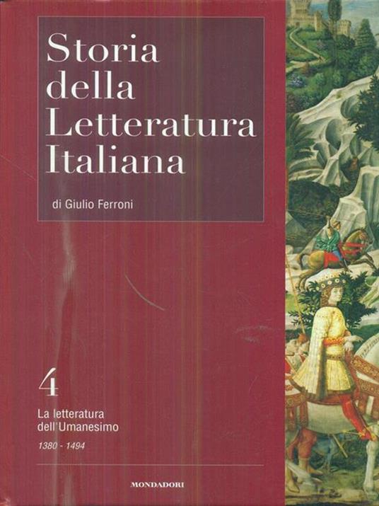 Storia della letteratura italiana 4 - Giulio Ferroni - copertina