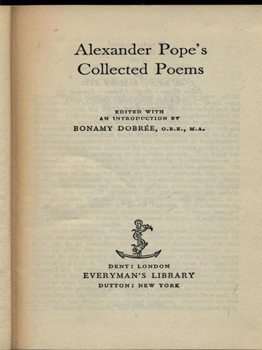 Alexander Popés collected poems - 2
