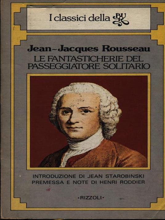 Le fantasticherie del passeggiatore solitario - Jean-Jacques Rousseau - copertina