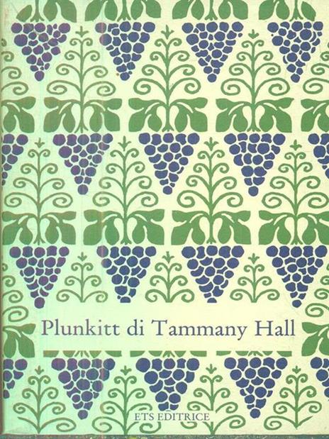 Plunkitt di Tammany Hall - copertina