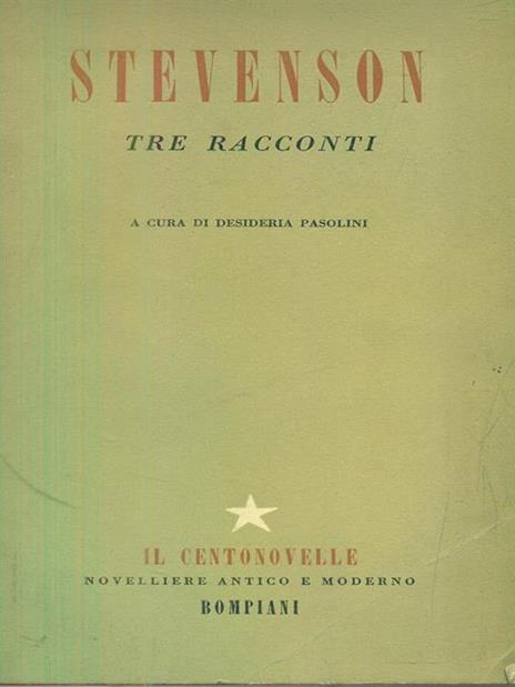 Tre racconti - Robert Louis Stevenson - copertina