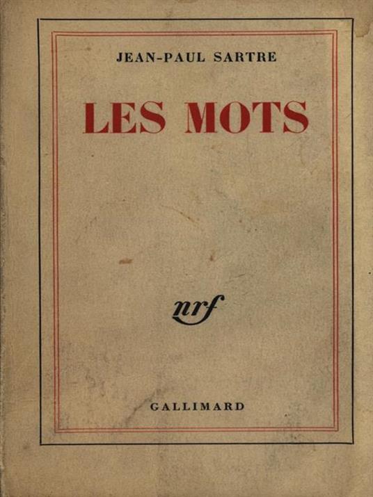 Les mots di: J.Paul Sartre - copertina