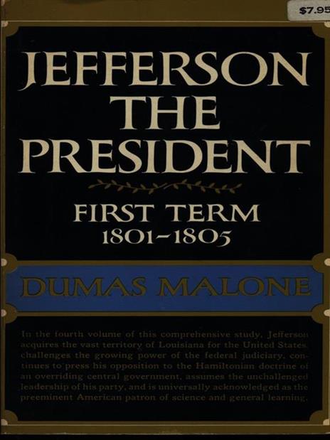 Jefferson the president first term 1801-1805 - copertina