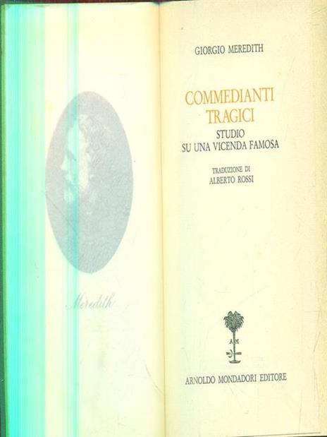 Commedianti tragici - Giorgio Meredith - copertina