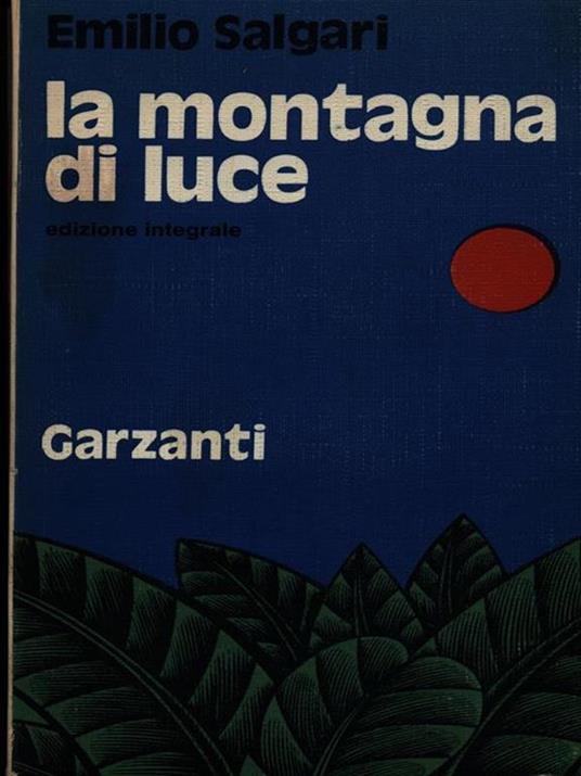 La montagna di luce - Emilio Salgari - copertina