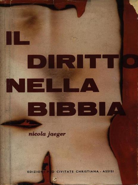 Il diritto nella Bibbia - Nicola Jaeger - copertina
