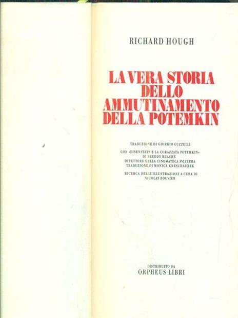 La vera storia dello ammutinamento - Richard Hough - copertina