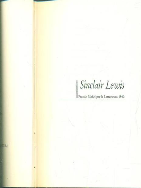 Romanzi - Sinclair Lewis - copertina