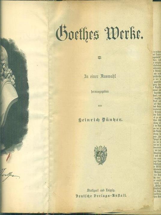 Goethes Werke. In einer Auswahl - Heinrich Dunker - copertina