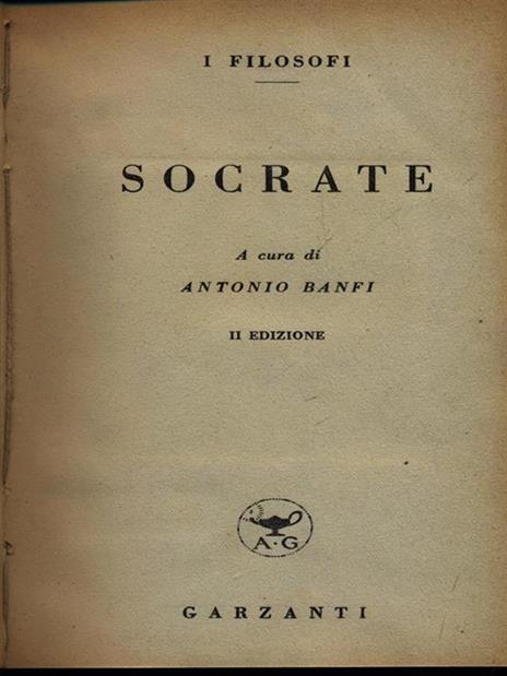 Socrate - Antonio Banfi - 2