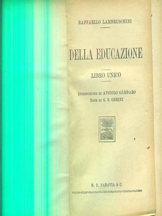 Della educazione - Raffaello Lambruschini - 3