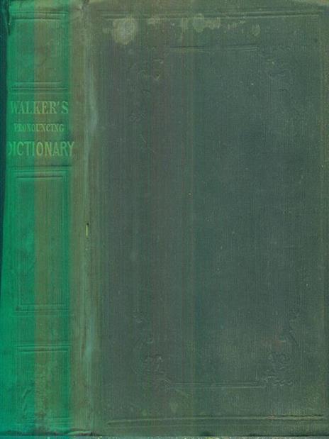 Walker's Critical Pronouncing Dictionary - John Walker - copertina